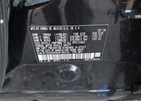 2017 Honda Hr-V Ex z USA, uszkodzony, nr VIN 3CZRU6H55HM706432